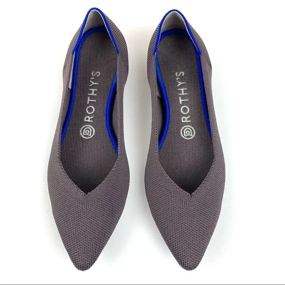 Rothy's | Shoes | Rothys Sz 8 The Point Flat Mink Dusty Purple Shoes  Retired Color Pointed Toe | Poshmark